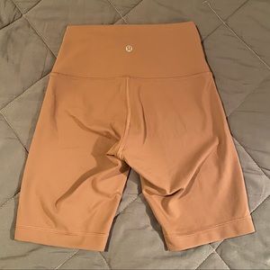 Lululemon biker athletic shorts nude/tan/mauve/skin-tone